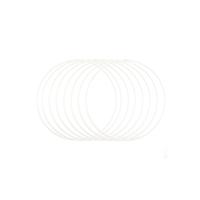 Vaessen Creative • metalen ringen set ø20cm 3mm wit 8x - thumbnail