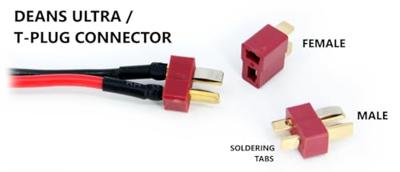 Etronix - JST male connector to deans male plug (ET0803)