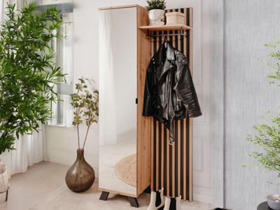 Vestiaire MEDINA 1 deur 80 cm artisan eik/antraciet