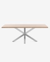 Kave Home Eettafel 'Argo' Melamine, 200 x 100cm, kleur Naturel - thumbnail