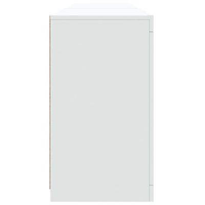 Dressoir met LED-verlichting 181,5x37x67 cm wit