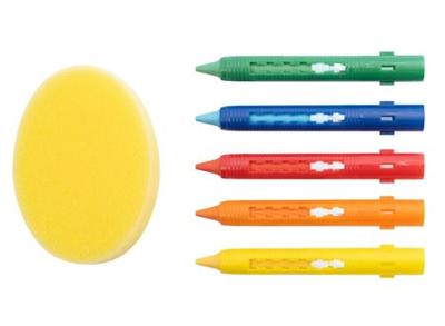 Eberhard Faber EF-524105 Badkrijtjes Met Spons 5 Stuks