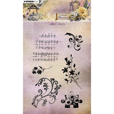 Studio Light • growing & blooming clear stamp hopeful swirls