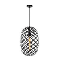 Lucide WOLFRAM - Hanglamp - Ø 32 cm - 1xE27 - Zwart - thumbnail