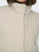 Only Onlsandra Teddy Waistcoat Life Otw Noos Gilets Pumice Stone - thumbnail