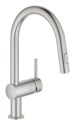 GROHE Minta Keukenkraan - hoog - draaibare/uittrekbare uitloop - 2 straalsoorten - supersteel geborsteld 32321DC2 - thumbnail