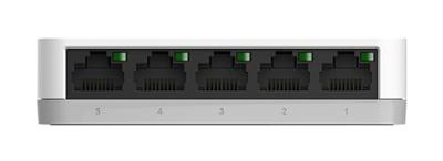 D-Link GO-SW-5G/E D-Link GO-SW-5G - Switch - unmanaged - 5 x 10/100/1000 Netwerk switch 5 poorten 1 GBit/s