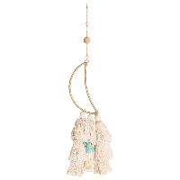 Handgemaakte Macramé Hanger - Gouden Maan - Voor goede Nachtrust (28 - thumbnail