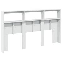 Hoofdbordkast met LED-verlichting 180x17x102 cm wit - thumbnail