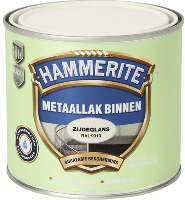 Hammerite Metaallak Binnen | Zijdeglans | Krasvast | RAL9010 | 500ml - 5110541 - thumbnail