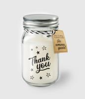 Geurkaars in glas - Thank you - thumbnail