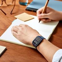 Horloge Uniseks Casio CALCULATOR Blauw Zwart (Ø 35 mm) - thumbnail