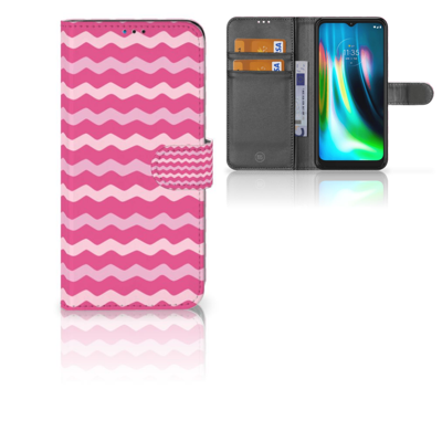 Motorola Moto G9 Play | E7 Plus | Telefoon Hoesje | Waves Pink Motorola Moto G9 Play | E7 Plus | Telefoon Hoesje | Waves Pink