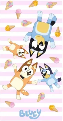 Bluey Ice Cream Strandlaken 70 x 140 cm - polyester