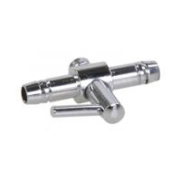 Europond Messing Luchtverdeler met Regelkraan voor Vijver - 1 Uitgang, 4mm Slang-Compatible - thumbnail