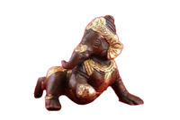 Baby Ganesha Messing Tweekleurig (10 cm) - thumbnail