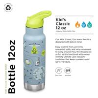 Klean Kanteen Kid Classic Narrow 355ml/12oz + Flip/Sportdop Thermosfles Launch Plan 355ml - thumbnail
