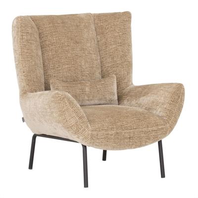 MUST Living Fauteuil 'Astro' Chenille, kleur Zand MUST Living Fauteuil 'Astro' Chenille, kleur Zand
