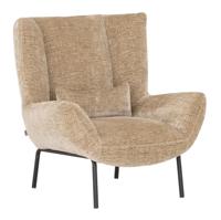 MUST Living Fauteuil 'Astro' Chenille, kleur Zand - thumbnail