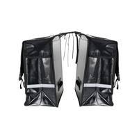 Dresco dubbele fietstas transporter 50 liter bisonyl zwart - thumbnail