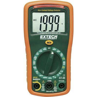 Extech EX310 Multimeter Digitaal CAT III 600 V Weergave (counts): 2000 Extech EX310 Multimeter Digitaal CAT III 600 V Weergave (counts): 2000