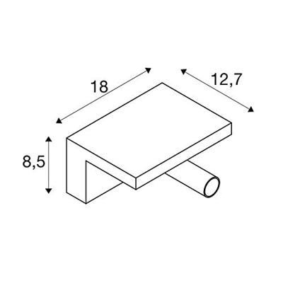 SLV WandlampKarpo USB wit - 1002140