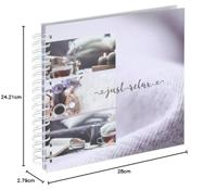 Hama Foto Spiraalalbum Just Relax Lavendel 28x24 cm 50 Witte Pagina's - thumbnail