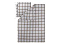 LIVARNO Dekbedovertrek 240 x 220 cm (Ruiten/beige) - thumbnail