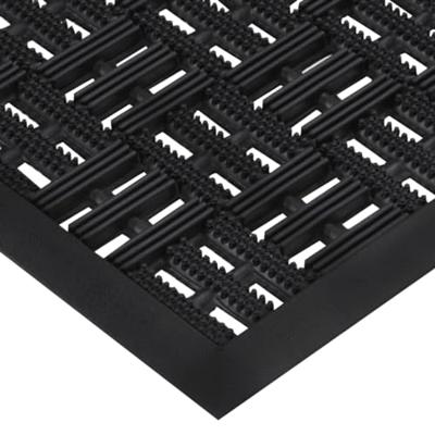 Deurmat rechthoekig 45x75 cm rubber - thumbnail