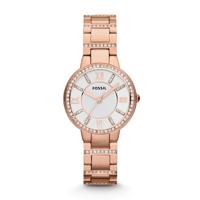 Fossil ES3284 Horloge Virginia staal rosekleurig 30 mm - thumbnail