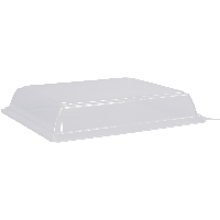Deksel | sushitray | Gerecycled PET | 166x138x28mm | transparant | 600 stuks - thumbnail