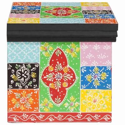 Nachtkastje 2 pcs Multikleur 40 x 30 x 28 cm Massief mangohout