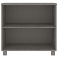 Dressoir HAMAR 85x35x80 cm massief grenenhout lichtgrijs - thumbnail