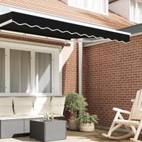 Rode Markies Valance Zwart 2.8x0.2 m Polyester - thumbnail