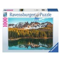 Ravensburger legpuzzel italian landscapes lago di carezza, 1000st. - thumbnail
