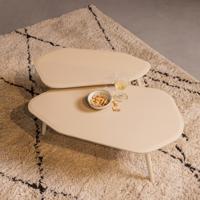 WOOOD Organische Salontafel 'Davina' Set van 2 stuks, MDF, kleur Dust - thumbnail