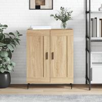 Dressoir 69,5x34x90 cm bewerkt hout sonoma eikenkleurig - thumbnail