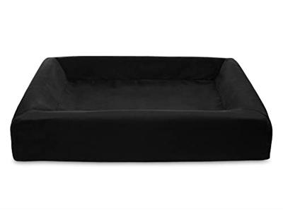 Bia bed royal fluweel hoes hondenmand zwart Bia bed royal fluweel hoes hondenmand zwart