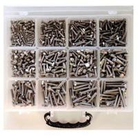 Bofix 218100 doos assortiment 12 vaks zeskantbouten rvs - thumbnail