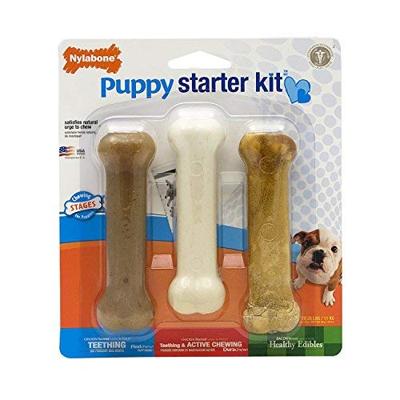 Nylabone puppy chew puppy starter kit chicken - thumbnail