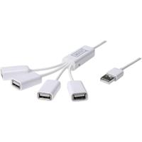 Digitus DA-70216 DA-70216 USB-hub 4 poorten USB-A USB 2.0 480 MBit/s Wit - thumbnail