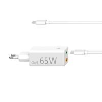 Hama Universele USB-C-notebook-netadapter, GaN, Power Delivery (PD), 5-20V/65W Oplader Wit - thumbnail