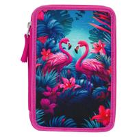 Baagl Luxe Etui - Pennenzak Flamingo 3-ritsen - thumbnail