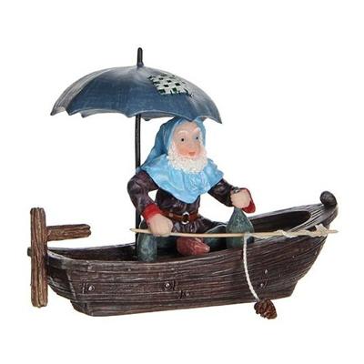 Kabouter in de boot l9.5b4.5h6.5cm Luville - Luville