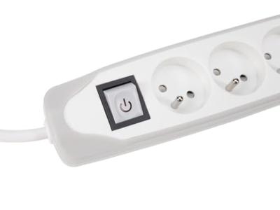 3-voudige stekkerdoos met schakelaar 2 usb-poorten grijs/wit penaarde Velleman - Velleman 3-voudige stekkerdoos met schakelaar 2 usb-poorten grijs/wit penaarde Velleman - Velleman