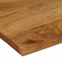 Tafelblad met natuurlijke rand 80x80x2,5 cm massief mangohout - thumbnail