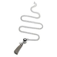 Proud MaMa Zwangerschapsketting Babybel Ketting Fringes grey - thumbnail