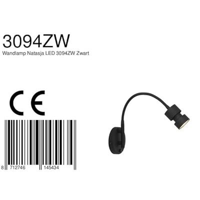 Steinhauer Vertelbaar leesspotjeNatasja LED Zwart - 3094ZW