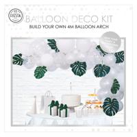 Globos Ballonnen boog set wit - thumbnail
