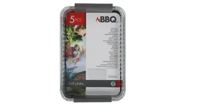 BBQ aluminium grillschalen set 5 stuks